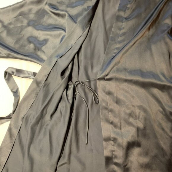 Vintage Shirley of Hollywood Satin Robe One Size - Picture 10 of 10